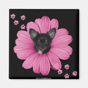 Niedlicher entzückender schlauer HimmelChihuahua Magnet