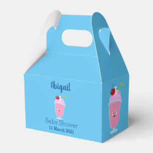 Niedlicher Erdbeereis Sundae Cartoon Geschenkschachtel