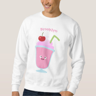 Niedlicher Erdbeereis Sundae Cartoon Sweatshirt