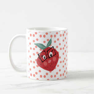 Niedlicher Erdbeerhandschuh Cartoon Kaffeetasse