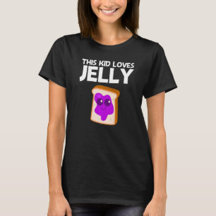 Niedlicher Erdnussbutter und Gelee für Kinder, die T-Shirt