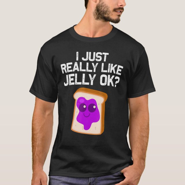 Niedlicher Erdnussbutter und Gelee Männer - Frauen T-Shirt (Vorderseite)