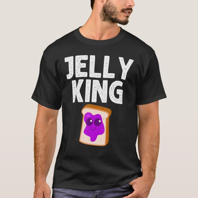 Niedlicher Erdnussbutter und Gelee Männer Vater üb T-Shirt (Vorderseite)