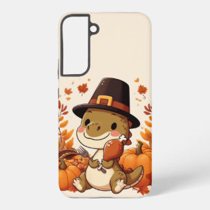 Niedlicher Erntedank Dinosaurier Samsung Galaxy Hülle