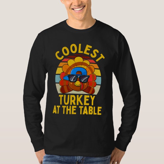 Niedlicher Erntedank Kleinkind Coole Türkei an der T-Shirt (Vorderseite)