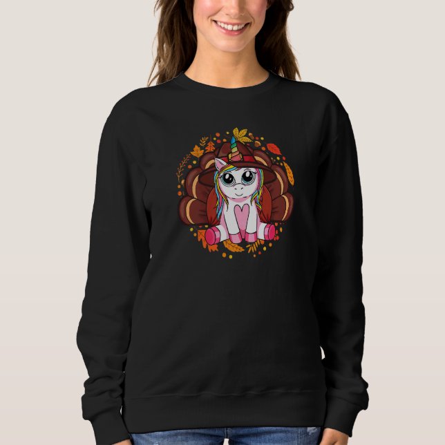 Niedlicher Erntedank Mädchen Kinder Kleinkind Türk Sweatshirt (Vorderseite)