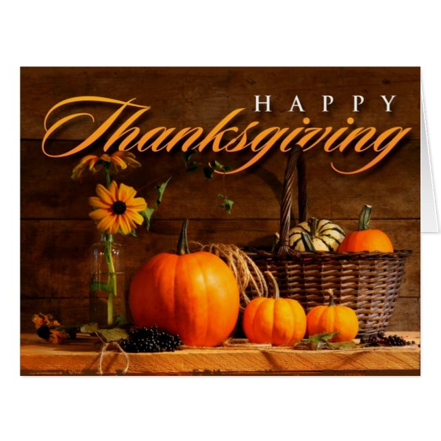 Niedlicher Erntedank Pumpkin (Vorderseite (Horizontal))