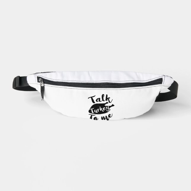 Niedlicher Erntedank sprechen Türkei mit mir Shirt Bauchtasche (Vorderseite)