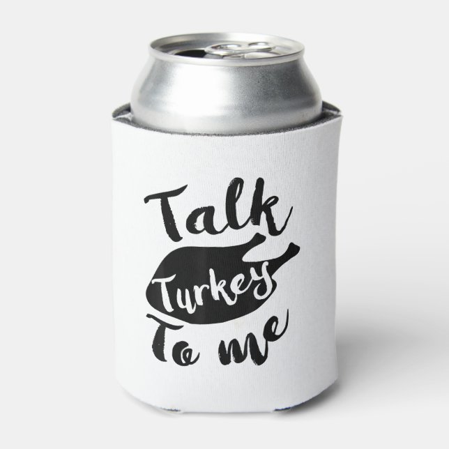 Niedlicher Erntedank sprechen Türkei mit mir Shirt Dosenkühler (Kanne Vorderseite)