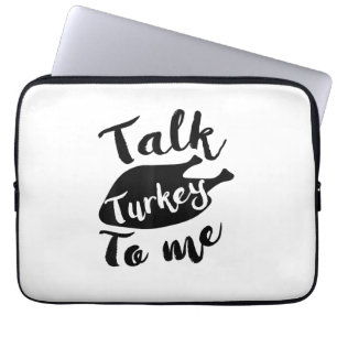 Niedlicher Erntedank sprechen Türkei mit mir Shirt Laptopschutzhülle