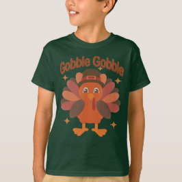 Niedlicher Erntedank Türkei Cartoon - "Globale Glo T-Shirt