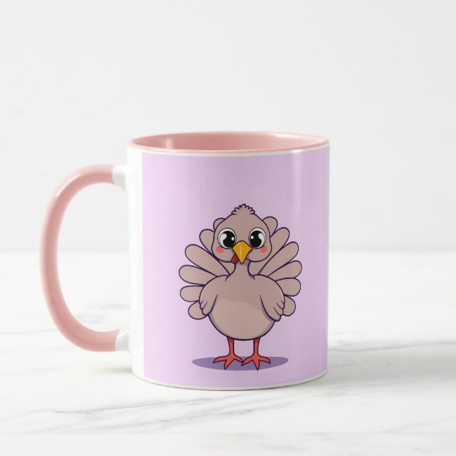 Niedlicher Erntedank Türkei Combo-Tasse Tasse (Links)
