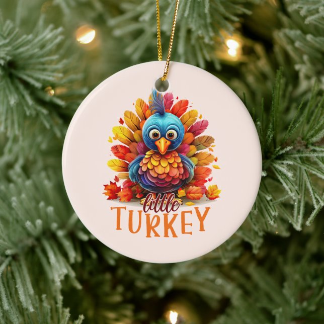 Niedlicher Erntedank Türkei Keramik Ornament (Baum)
