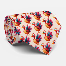 Niedlicher Erntedank Türkei Neck Tie Krawatte