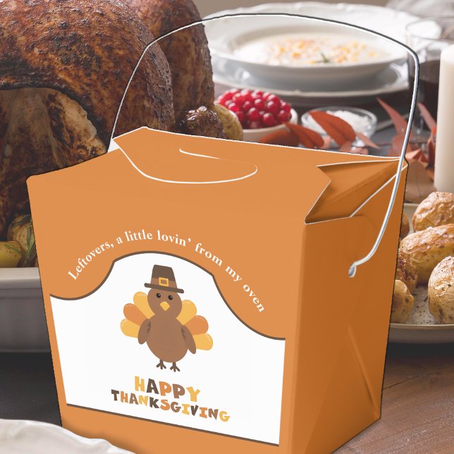 Niedlicher Erntedank Türkei Orange Leftods Ausstei Geschenkschachtel (Von Creator hochgeladen)
