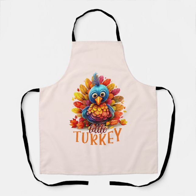 Niedlicher Erntedank Türkei Schürze (Vorderseite)