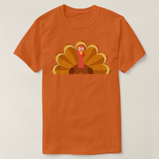 Niedlicher Erntedank Türkei T-Shirt (Design vorne)