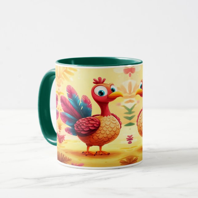 Niedlicher Erntedank Türkei Tasse (Vorderseite Links)