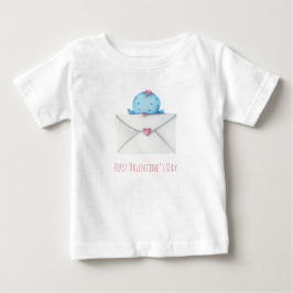 Niedlicher Erster Valentinstag Baby T-shirt