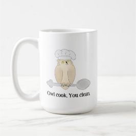 Niedlicher Eulenkoch Kaffeetasse