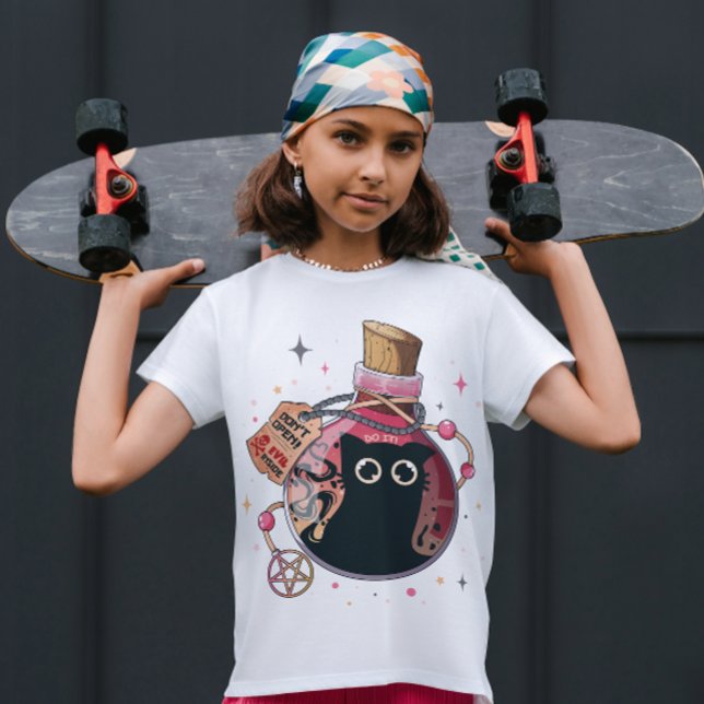 Niedlicher Evil Katzengeist gefangen in rosa Tasse T-Shirt (Von Creator hochgeladen)