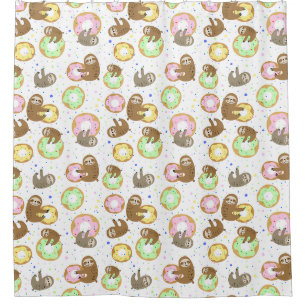 Niedlicher Exotic Christmas Animals Duschvorhang