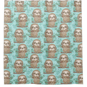 Niedlicher Exotic Christmas Animals Duschvorhang