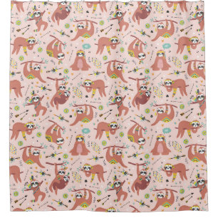 Niedlicher Exotic Christmas Animals Duschvorhang