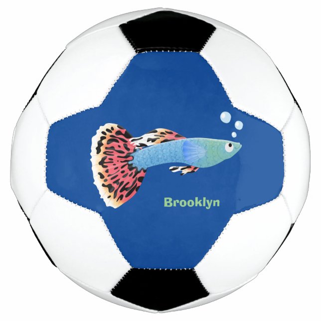 Niedlicher extravaganter tropischer Cartoon Fußball (Vorderseite)