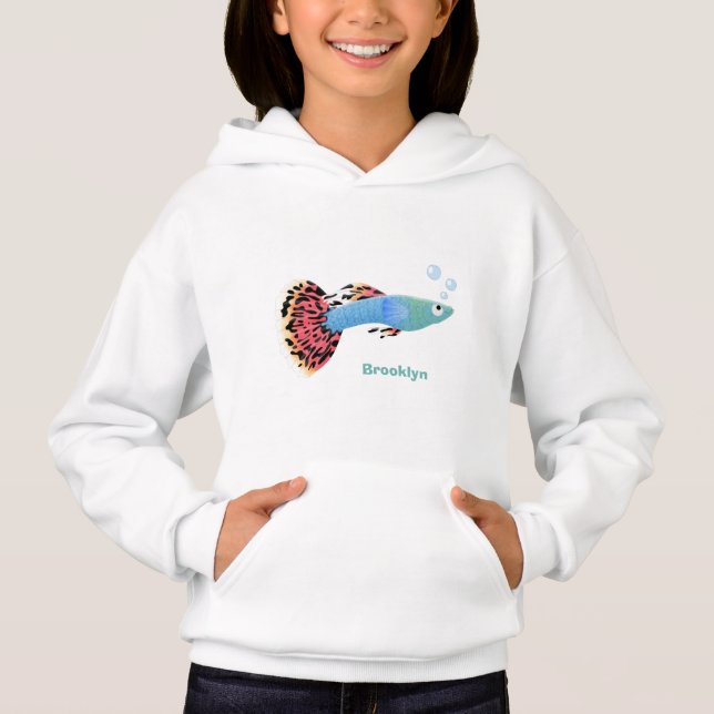 Niedlicher extravaganter tropischer Cartoon Hoodie (Vorderseite)