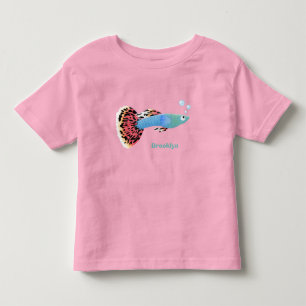 Niedlicher extravaganter tropischer Cartoon Kleinkind T-shirt