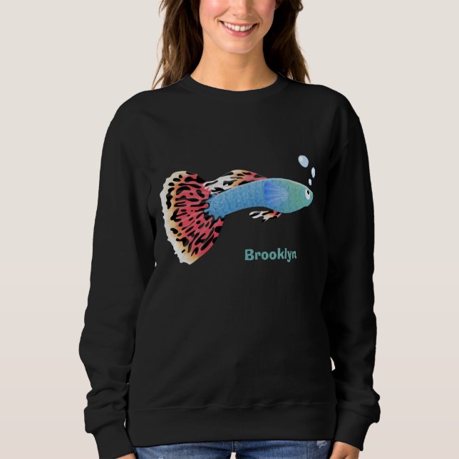 Niedlicher extravaganter tropischer Cartoon Sweatshirt (Vorderseite)