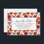 Niedlicher Fall Fox Pumpkin Acorn Ahornholz Leaf W Save The Date<br><div class="desc">Dieses niedliche und coole Muster ist perfekt für Herbst und Herbst. Es gibt einen niedlichen Fuchs mit handgemalten Rot-, Schwarz- und Weißtönen, Braun-, Kastanien- und Bordeaux-Blätter, kleine braune Akkorde und orangefarbene Kürbis auf einem weißen Hintergrund. Seine künstlerische, moderne, bezaubernde, einzigartige und originelle Einrichtung. Stilisieren Sie mit diesem handgemalten Muster, das...</div>