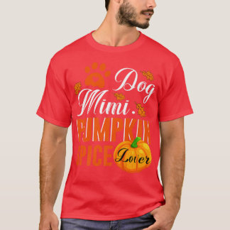 Niedlicher Fall Frauen Geschenk Hund Mimi Pumpkin  T-Shirt