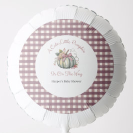 Niedlicher Fall Green & Plum Pumpkin Themed Baby D Ballon