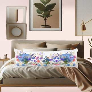 Niedlicher Fall Pumpkin Pastel Blaue Wasserfarbe Seitenschläferkissen