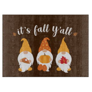 niedlicher Fall Saisongnome Schneidebrett