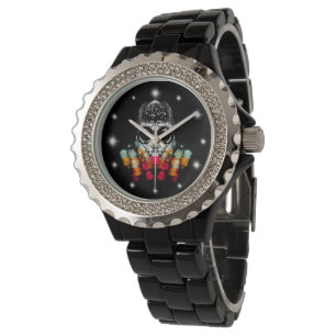 Niedlicher Fall Spider mit Dewdrop Hat Armbanduhr