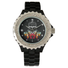 Niedlicher Fall Spider mit Dewdrop Hat Armbanduhr