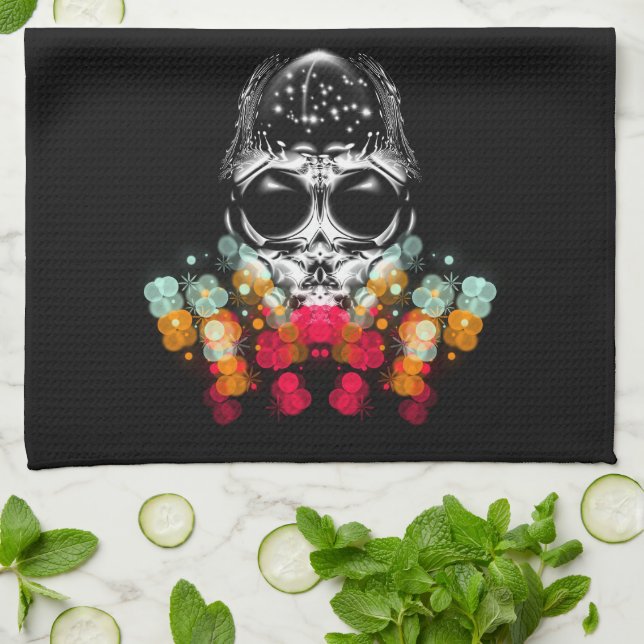 Niedlicher Fall Spider mit Dewdrop Hat Geschirrtuch (Gefaltet)