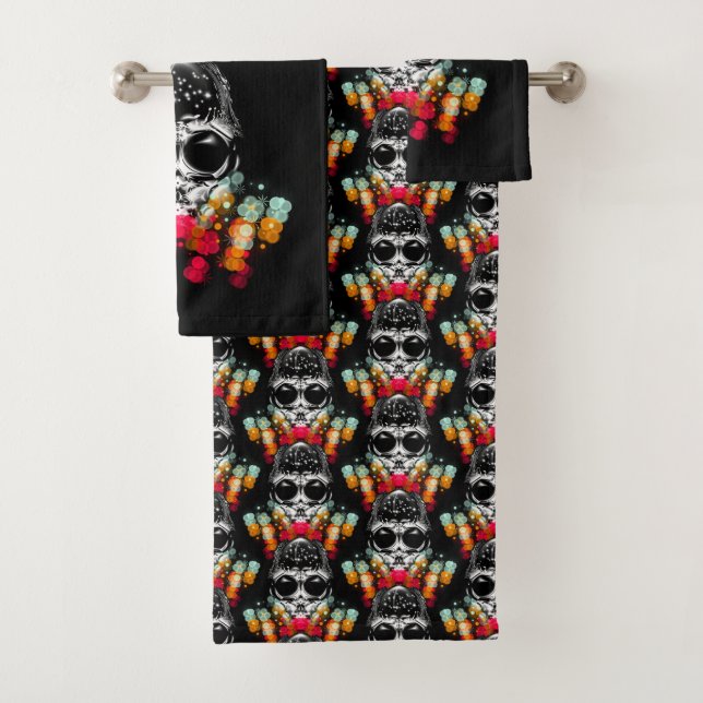 Niedlicher Fall Spider mit Dewdrop Hat Muster Badhandtuch Set (Insitu)