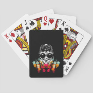 Niedlicher Fall Spider mit Dewdrop Hat Spielkarten