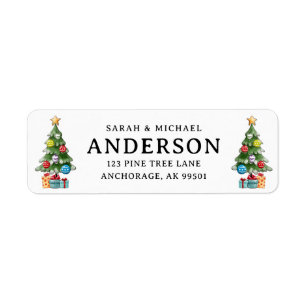 Niedlicher Familienname Weihnachtsbaum