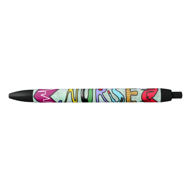 Niedlicher Farbenfroher Nurse Pen Kugelschreiber (Vorderseite)