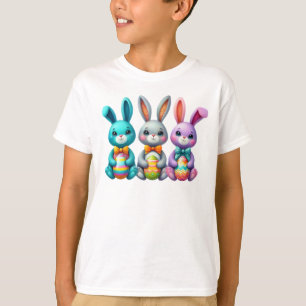 Niedlicher, farbenfroher Osterhase 3 T-Shirt