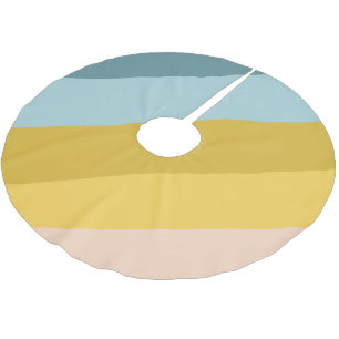 Niedlicher Farbgeblasener Streifen - Farbblock in  Polyester Weihnachtsbaumdecke