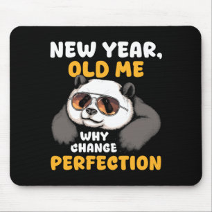 Niedlicher Fauler Panda Neujahr Altes Ich 2026 Lus Mousepad