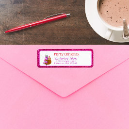 Niedlicher Faultier auf Ornament frohe Weihnachten