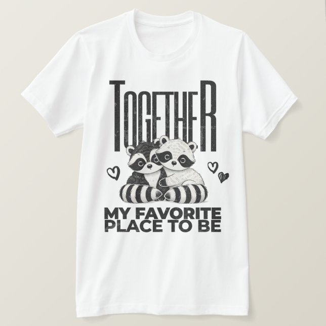 Niedlicher Favoritenplatz für Valentinin-Shirt T-Shirt (Design vorne)