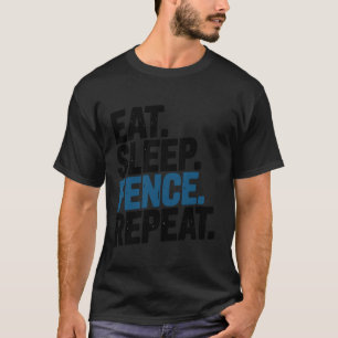 Niedlicher Fechter Fechtsport Wiederholung T-Shirt